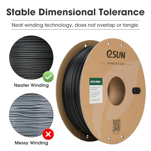 eSUN PLA+ Filament 1.75mm 3D Printer Filament, 1KG Spool, Fire Engine Red Q357