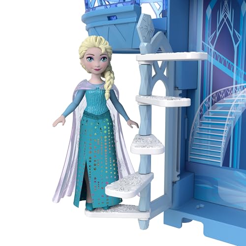 Mattel Disney Princess Storytime Stackers Elsa Ice Palace Dollhouse with Doll & 8 Pieces S8121
