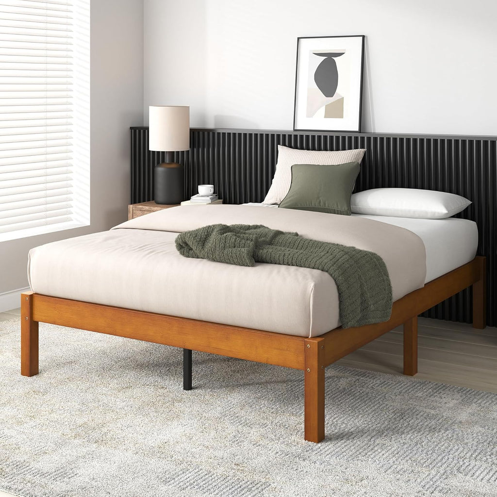 Zinus Ellie 14 Inch Bamboo Platform Bed Frame, Full M96471