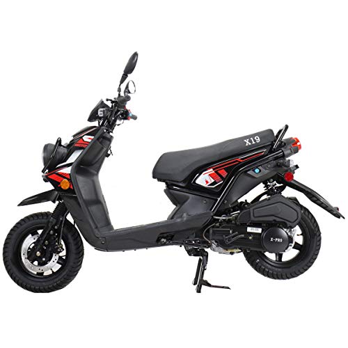 X-PRO 150cc Adult Street Moped with 12" Aluminum Wheels White W326