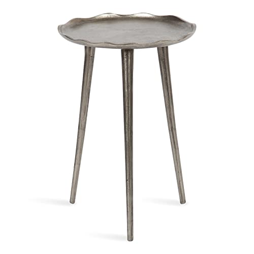 Kate and Laurel Alessia Modern Round Metal Side Table, Bronze N994