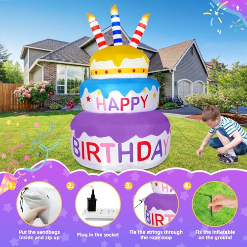 B&D 12FT Giant Christmas Inflatables Snowman Outdoor Decorations with Rotating LED Lights B36000