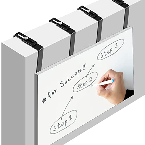 Amylove 12 Pcs Adjustable Cubicle Hangers for Office Panels (Black) F6020