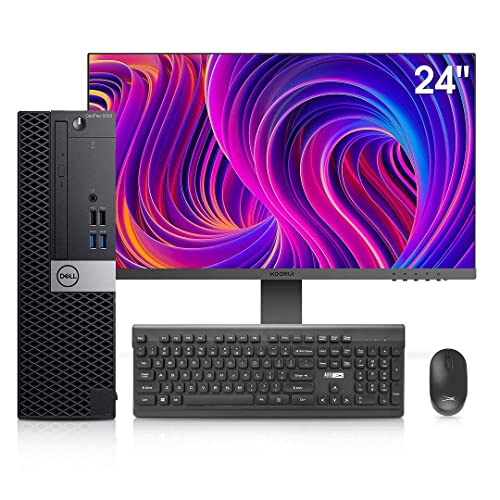 Dell OptiPlex 5050 Desktop with 24 inch Monitor, 16GB RAM, 512GB SSD, i5-6500, Windows 10 Pro (Renewed) L137