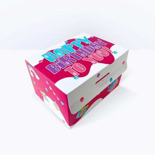 FETTIPOP Merry Christmas Exploding Confetti Gift Box, Pop Up Surprise, Prank Gift Wrapping Idea E58876