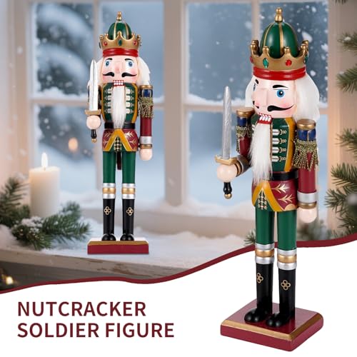 11.8 Inch Wooden Nutcracker Christmas Decor T403