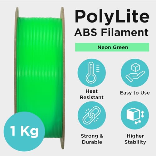 Polymaker PolyLite ABS Filament 1.75mm Black, 1kg F638424