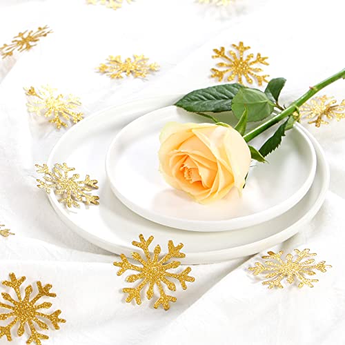 White-Gold Christmas Tree Star Confetti 300pcs Party Decoration N454