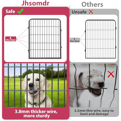 Dog Playpen 32 Inch 10 Panels Outdoor Dog Fence with Lock C803