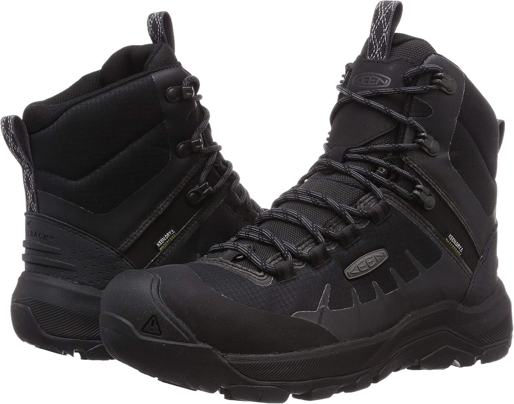 KEEN Men's Revel IV EXP Polar Mid Hiking Boot Black/Magnet 9 J2976