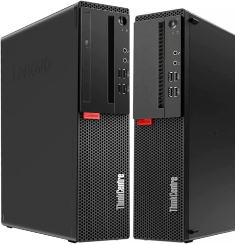 Lenovo ThinkCentre M710S SFF Desktop with 24" FHD Monitor, RGB Speakers, 16GB RAM, 256GB SSD, Win10 Pro (Renewed) Y40725