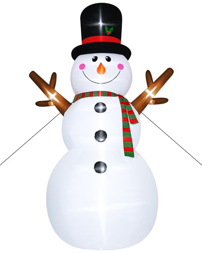 16FT Christmas Inflatable Snowman with LED Lights Outdoor Yard Decor N561071
