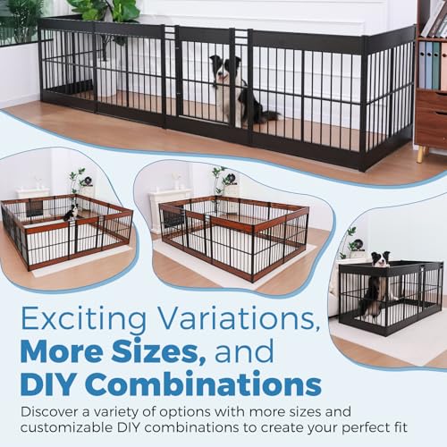 Dog Playpen 31.5" Indoor Heavy Duty Furniture Style Puppy Pen K408