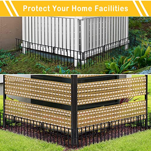 Animal Barrier Fence 12in x 28ft Rustproof Metal Garden Border for Rabbit and Dog H102383