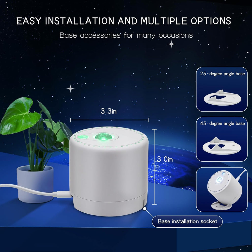 Galaxy Projector Star Night Light with Remote and Timer L1219