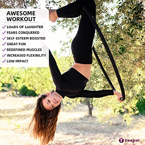 Aerial Hoop Set with Rigging Kit, Tape, Storage Bag S546