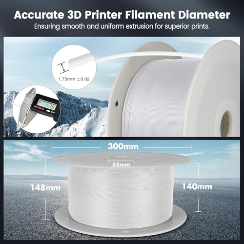 SUNLU 4kg PLA 3D Printer Filament Bundle, 1.75mm, 4 Black Spools V387