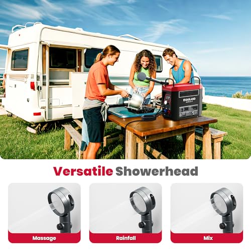 GASLAND Goshower G3 Pro 1lb Propane Portable Water Heater with Pump I238979