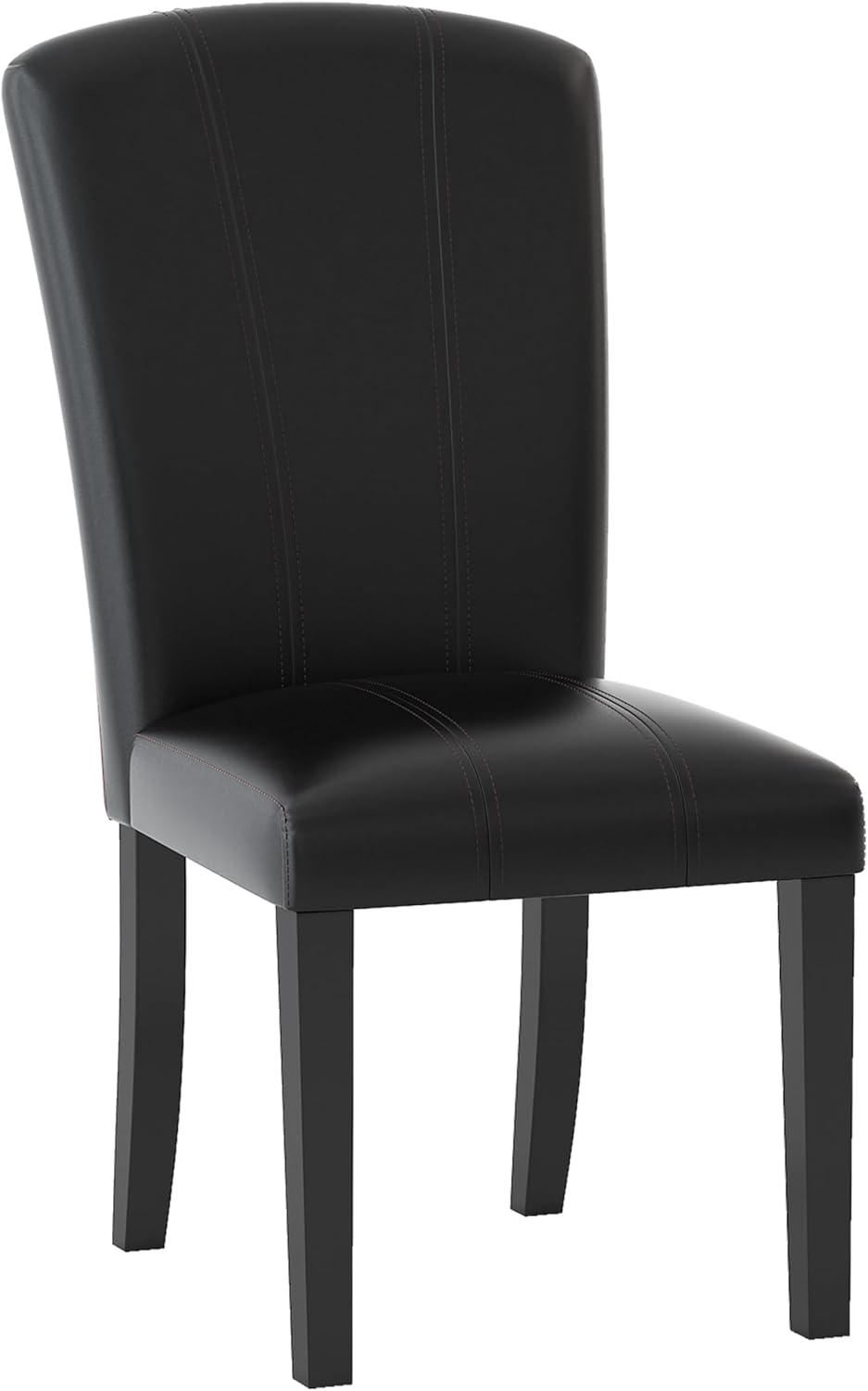 5pc Dining Set Marble Top Table with 4 Faux Leather Chairs W264853