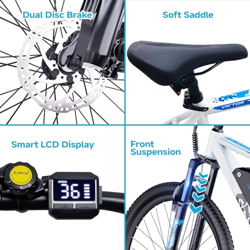 Electric Bike for Adults 350W 26" 21 Speed Commute E-Bike B32927