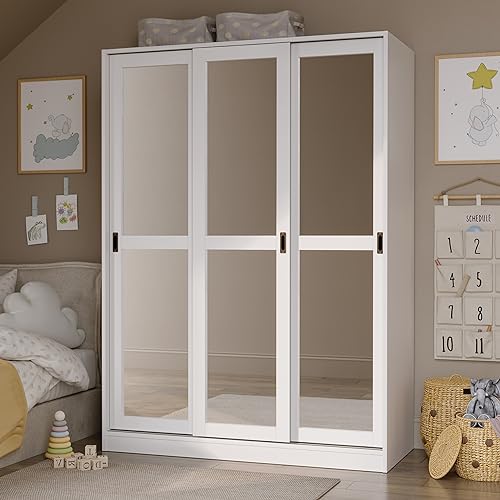 Palace Imports Solid Wood Wall Closet Wardrobe with Sliding Doors T817496