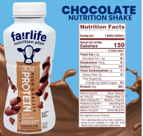 Fairlife Protein Shakes Chocolate 8-Pack 11.5 oz with Sleeve T50500