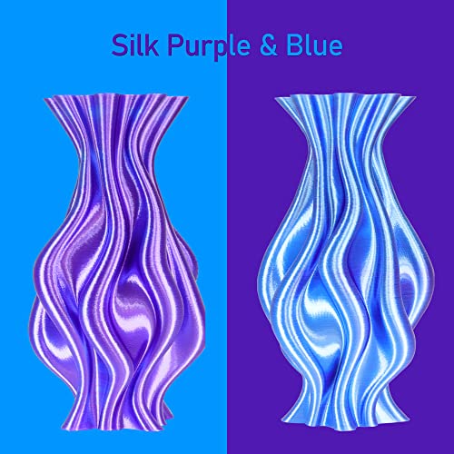 MIKA3D Bicolor Silk PLA 3D Printer Filament Bundle, 1.75mm, 6 Spools V5573