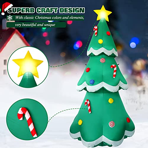 10 FT Inflatable Santa Claus with LED Lights for Outdoor Christmas Decor L40414