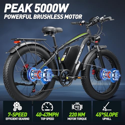 Dual Motor Electric Bike 3000W 23AH for Adults UL Certified L426