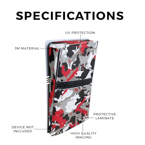MightySkins Carbon Fiber Gaming Skin for PS5 Digital Edition Disc Drive - Black Camo S1804