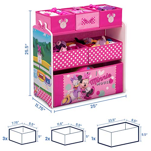 Delta Children Disney Minnie Mouse 6 Bin Toy Organizer S757944