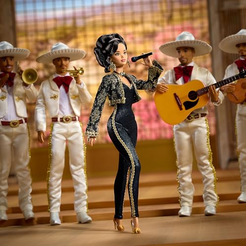 Barbie Signature Juan Gabriel Collectible Doll in Black and Gold Suit N661