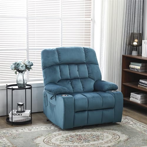 Lift Chair Recliner with Massage and Heat, Heavy Duty for Seniors, Brown V12888