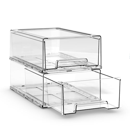 Desk Organizer with 5 Drawers, Plastic Storage Box for Office Supplies G663489