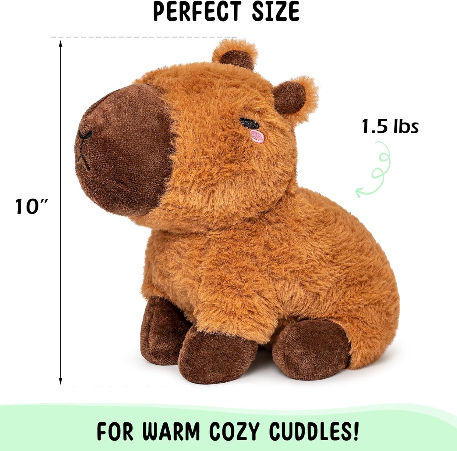Capybara Microwavable Heating Pad Plush Toy for Women and Kids J3687