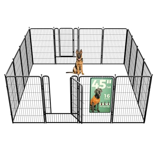 FXW Rollick Dog Playpen 32 Inch 16 Panels for Small and Medium Dogs E405995