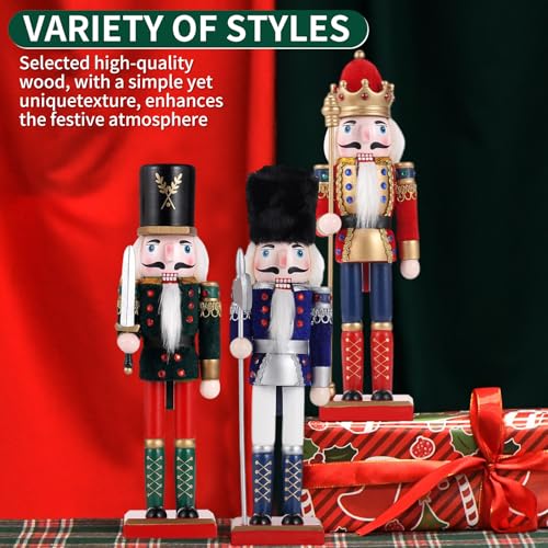 11.8 Inch Wooden Nutcracker Christmas Decor T403