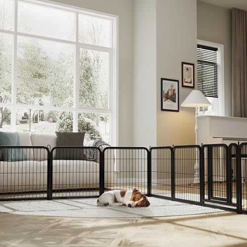 Yaheetech Dog Playpen Outdoor 40 Inch 8 Panels Metal Pet Fence I4784