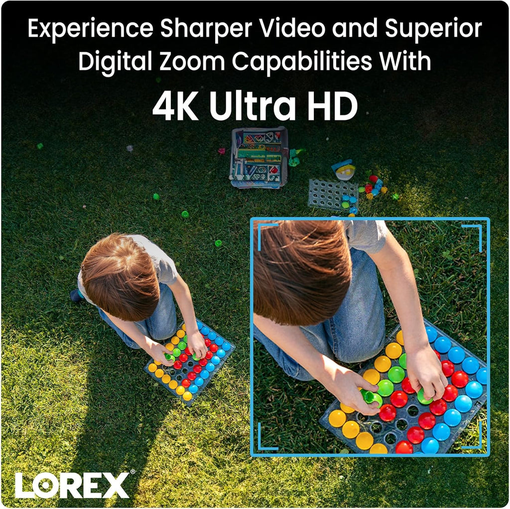 Lorex 4K 8MP 16-Channel PoE NVR System with 6 IP Dome Cameras B470