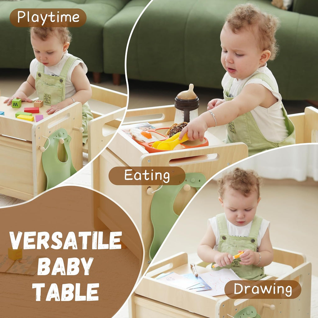 Montessori Weaning Table and Chair Set - Adjustable for Toddlers O487406