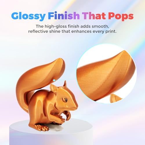 FLASHFORGE Silk PLA Filament 1.75mm, 1kg Spool V8381