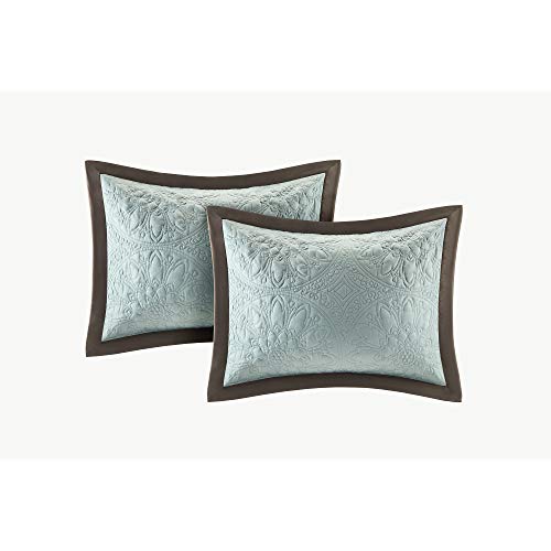 Madison Park Cozy Comforter Set King Blue 9 Piece D669907