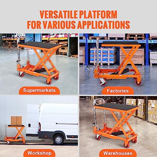VEVOR Electric Lift Table 330 lbs Capacity, Height Adjustable, Black Y3219