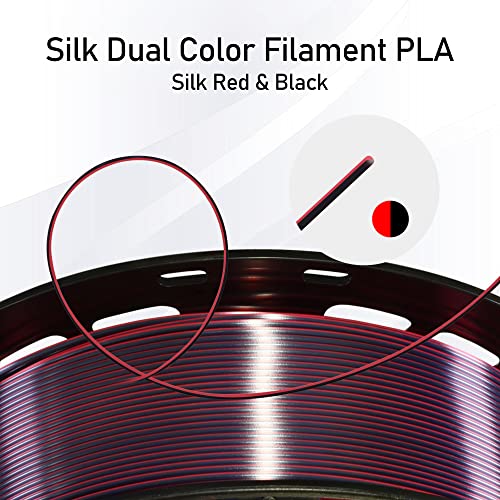 MIKA3D Bicolor Silk PLA 3D Printer Filament Bundle, 1.75mm, 6 Spools V5573