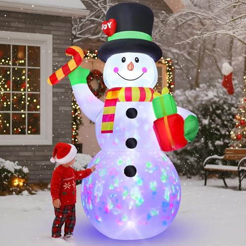 10 FT Inflatable Santa Claus with LED Lights for Outdoor Christmas Decor L40414