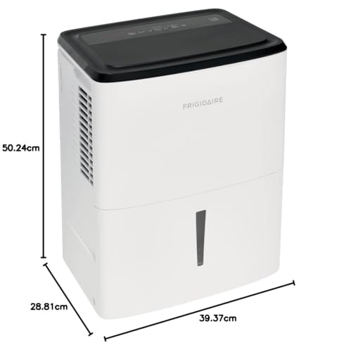 Frigidaire 50-Pint Portable Dehumidifier with Wi-Fi for Medium/Large Rooms, White Q334986