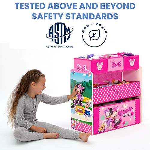 Delta Children Disney Minnie Mouse 6 Bin Toy Organizer S757944