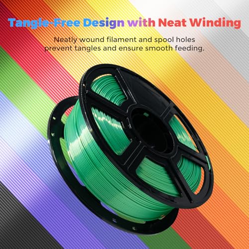 FLASHFORGE Silk PLA Filament 1.75mm, 1kg Spool V8381