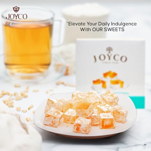 JOYCO Rose Rahat-Loukoum Traditional Delight - 0.55lb Chewy Candy Dessert F7016