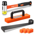 REXBETI 44-Piece Laminate Wood Flooring Installation Kit with Tapping Block, Pull Bar, Mallet and Spacers U4801